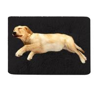 ADUODAO Lit rectangulaire apaisant, doux et chaud pour chien et chat de grande et moyenne petite taille, tapis moelleux anti-anxiété pour chat et chat - Coussin lavable (78 x 55 x 10 cm, noir)
