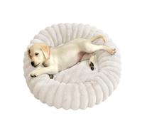ADUODAO Lit Rond Moelleux pour Petits et Grands Animaux Domestiques | 90x90x20cm, Lit pour Animal Domestique en Forme de Donut, Lit pour Chat Lavable, Fond Antidérapant, Coussin pour Chien