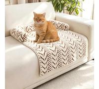 ADUODAO Panier Orthopédique Chien Canapé pour Chien Protection de Canapé | 90*80*10cm, Canapé Animaux de Compagnie en Peluche Douce avec Traversin, Facile à Nettoyer, Fond Antidérapant, Coussin Chat