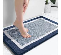 ADUODAO Tapis de porte antidérapant à séchage rapide pour salle de bain, cuisine, chambre à coucher, porte, toilettes, entrée, lavable en machine (120 x 61 cm, bleu foncé)