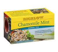 Aduoke Bigelow Tea Chamomile Mint Herbal Tea, Caffeine Free, 20 Count (Pack of 6), 120 Tea Bags Total