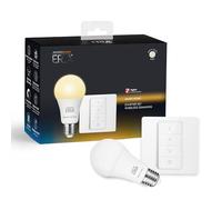 AduroSmart Kit de démarrage LED blanc chaud, intensité variable, une ampoule LED E27 et une télécommande, lumière blanche chaude