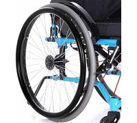 ADUUTPPD Housse De Fauteuil Roulant De Sport pour Roue Arrière, Housse De Fauteuil Roulant De Sport pour Couverture Antidérapante De Poussée De Main Résistante À l'usure,Noir,24in