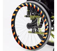 ADUUTPPD L,22in, 1 Paire De Housses pour Fauteuil Roulant, 20/22/24 Pouces, Housses De Protection Antidérapantes en Silicone pour Jantes De Fauteuil Roulant, Accessoires pour Poignées De Roue Arrière