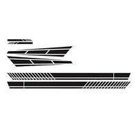 ADUYHCZ Stickers Voiture Latéraux et Capot, pour Ford Puma II Gen-E Electric 2025 2026 Rayures de Course Sportives, Autocollant Décoration Carrosserie