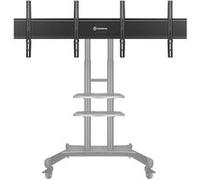 ONKRON Double Support VESA pour écran LCD LED OLED 4K Plat incurvé 40-65" jusqu'à 44,9 kg chacun - Adaptateur Double écran pour Support TV Mobile TS1881 VESA jusqu'à 600 x 400 (ADV1881) Noir