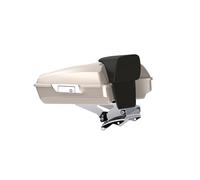 Advanblack Touring Razor Tour Pack 2014 + Loquets chromés compatibles avec Harley Touring CVO Road Glide, Street Glide, 2014-2025, support de montage amovible et station d'accueil 4 points (Silver