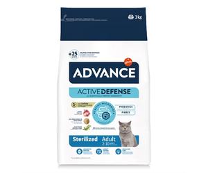 ADVANCE Aliment sec pour chat à la dinde, stérilisé, 3 kg