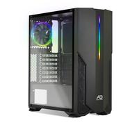 Advance Phoenix - Boîtier Moyen Tour Noir avec fenêtre et rétroéclairage RGB ( Catégorie : Boîtier PC )