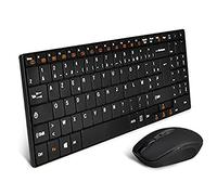 Pack 2en1 (Clavier/Souris) sans fil Advance Slim Compact (Noir)