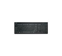 Advance Fit Slim - Clavier - sans fil - 2.4 GHz - Belge - noir - Pour la vente au détail