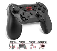 ADVANCE GTA - Manette PC Sans Fil - COMPATIBLE PS3/PC et ANDROID TV - Manette de Jeu Ergonomique avec joystick Asymétrique - Fonction Vibration via 2 Moteurs - Bouton Rapid'Fire - Autonomie de 12h
