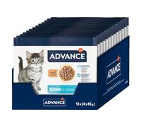 Advance Nourriture Humide pour Chatons au Poulet 13 Flowpacks de 4 x 85 g