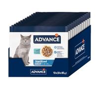 Advance Nourriture Humide pour Chats Adultes stérilisés à la morue 13 Flowpacks de 4 x 85 g