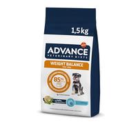 Advance Veterinary Diets Weight Balance Mini - Croquettes pour Chiens avec des Problèmes de surcharge pondérale - 1,5kg