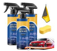 Advanced Car Quick-acting Coating Agent Spray, Quick Effect Coating Agent, Car Coating Spray for Shine and Protection, Waterless Wash Coat Car Wax Polish Sprays (*3)
