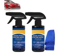 Advanced Car Quick-Acting Coating Agent Spray,Quick Effect Coating Agent,Crystal Coating,Agent De Revêtement à Effet Rapide,Revêtement De Réparation Et De Protection Nano Pour Voitures (2PC)