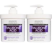 Advanced Clinicals Crème anti-âge à l'acide hyaluronique pour le visage, le corps, les mains. Hydratation instantanée pour la peau, taille spa. (2 - 473,6 g)