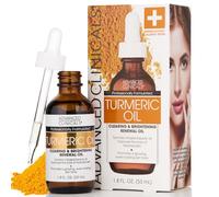 Advanced Clinicals Huile de curcuma pour le visage Formule antioxydante avec extrait de rose et huile de jojoba pour les peaux sèches, les rougeurs et les impuretés. (1,2 oz)