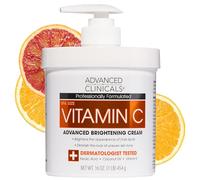 Advanced Clinicals Vitamin C, Advanced Brightening Cream, 16 oz (454 g)