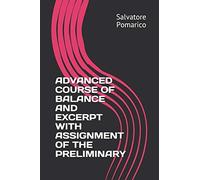 Advanced Course Of Balance And Excerpt With Assignment Of The Preliminary