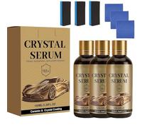 Advanced Graphene Crystal Serum for Cars, 100ML/3.38FL.OZ Crystal Serum Ceramic Coating, Quick Effect Car Coating Spray for Shine & Protection, Nano Coat Restore for Paint, Glass & Wheel (3 Pcs)