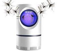 Advanced Mosquito Exterminator, Mosquito and Flies Killer Trap, Suction Fan, No Zapper, Child Safe, Waterproof, Silent Vacuum Trap with USB Power Supply and Adapter for Indoors Outdoors (White)