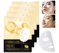 Advanced Snail Mucin Glass Glow Hydrogel Mask Lot de 4 masques au collagène pour le visage - Masque facial réel - Masque profond - Snail Mucin Sérum Glass Skin Face Mask Coréen Skincare