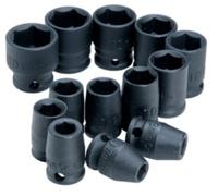 Advanced Tool Design Model ATD-2301 13 Piece 3/8" Drive 6 Point Standard Metric Impact Socket Set
