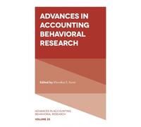 Advances In Accounting Behavioral Research
