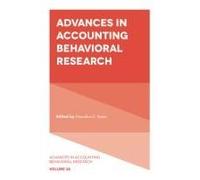 Advances In Accounting Behavioral Research