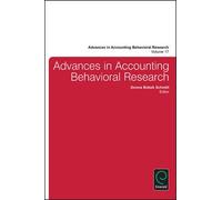 Advances in Accounting Behavioral Research Advances in Accounting Behavioral Research (Auteur)