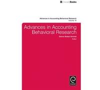 Advances In Accounting Behavioural Resea Donna Bobek Schmitt, (Auteur)