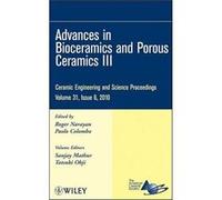 Advances in Bioceramics and Porous Ceramics III Volume 31 Issue 6 by Narayan Hardcover Book Narayan (Auteur)