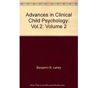 Advances In Clinical Child Psychology