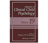 Advances In Clinical Child Psychology