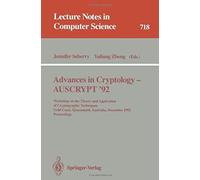 Advances In Cryptology - Auscrypt '92