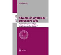 Advances In Cryptology - Eurocrypt 2003