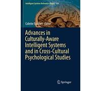 Advances In Culturally-Aware Intelligent Systems And In Cross-Cultural Psychological Studies