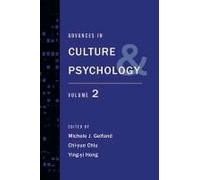 Advances In Culture And Psychology