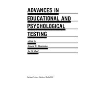 Advances In Educational And Psychological Testing: Theory And Applications