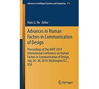 Advances In Human Factors In Communication Of Design