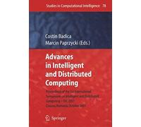 Advances In Intelligent And Distributed Computing