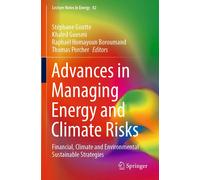 Advances In Managing Energy And Climate Risks