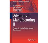 Advances In Manufacturing Ii