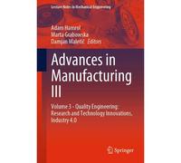 Advances In Manufacturing Iii