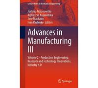 Advances In Manufacturing Iii