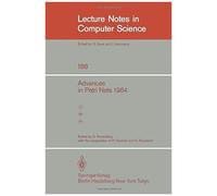 Advances In Petri Nets 1984