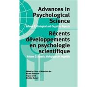 Advances in Psychological Science Volume 2 - Taylor amp Francis Ltd - Taylor amp Francis Ltd - Livre en Anglais - Hardback Taylor amp Francis LtdTaylor amp Francis Ltd (Auteur)