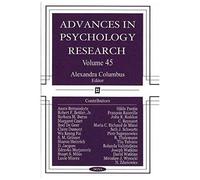 Advances In Psychology Research